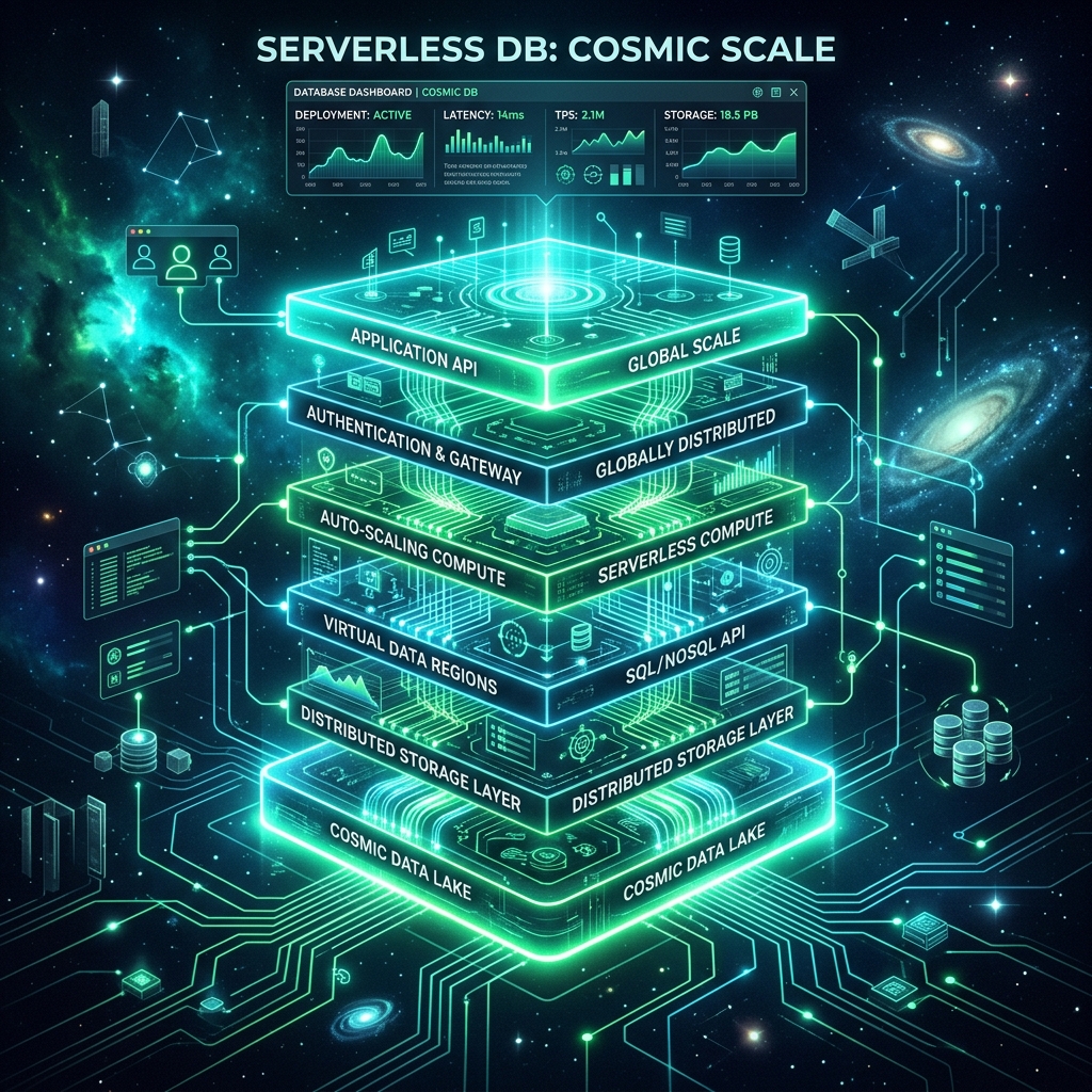 Neon Database Console Dashboard mock view